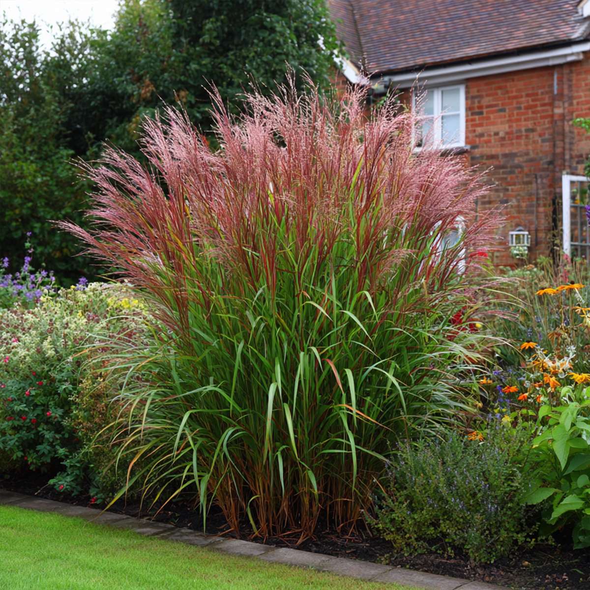 Miscanthus sinensis Red Chief - Siergras - Set van 2