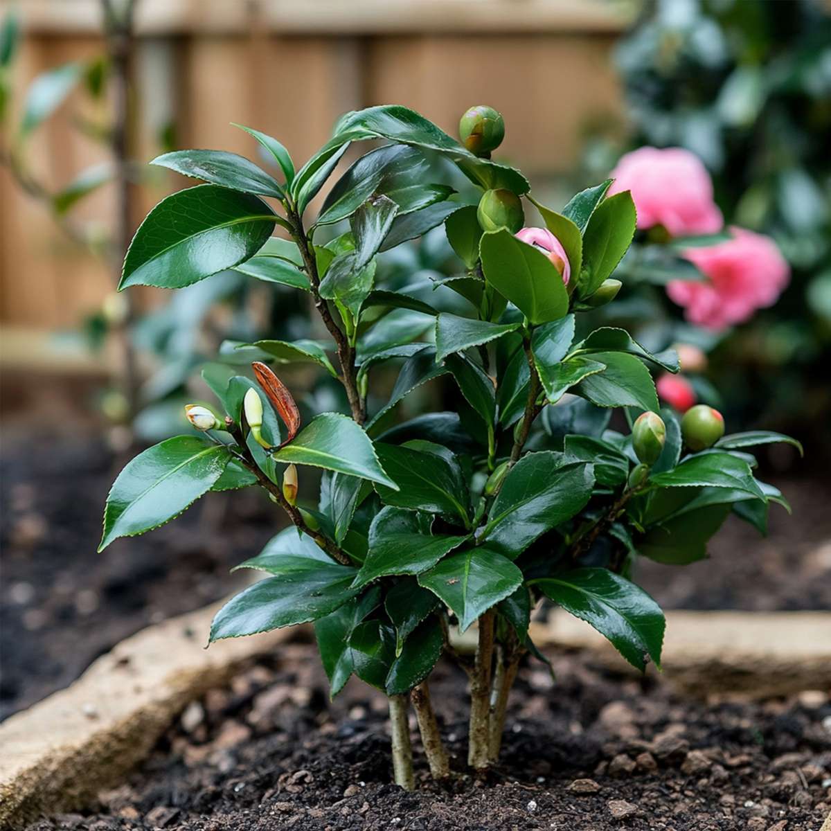 Camellia japonica 'Dr. King' - Set van 2 - Japanse Roos