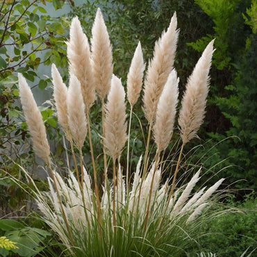 Cortaderia selloana - Set van 6 - Pampasgras - Wit