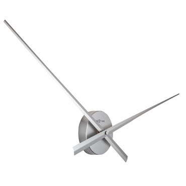NeXtime Clocks wall clock with 70 cm aluminum frame and black hands, showcasing a modern design on the left side.