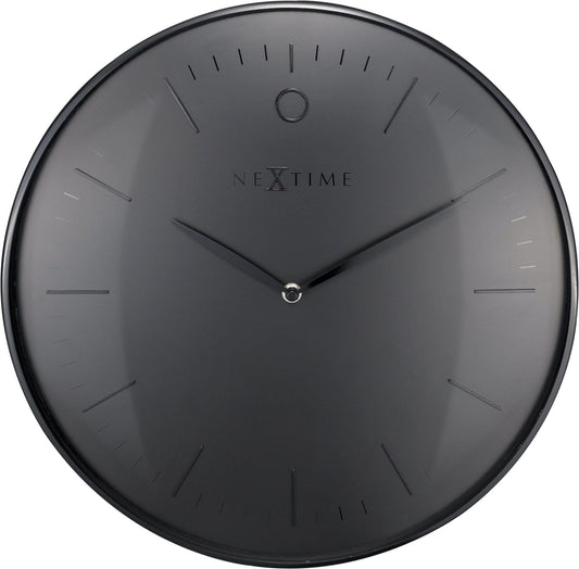 Wall clock- 40 cm - Metal - Dome shaped glass- 'Glamour'