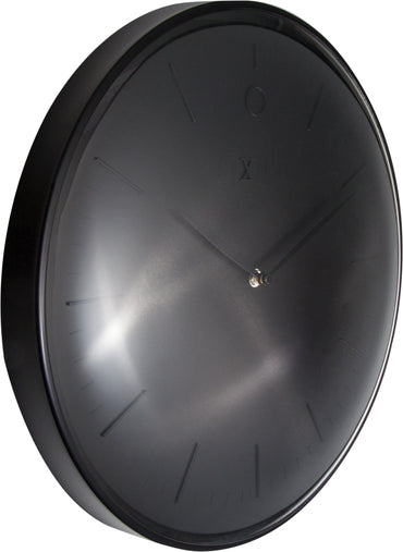 Wall clock- 40 cm - Metal - Dome shaped glass- 'Glamour'