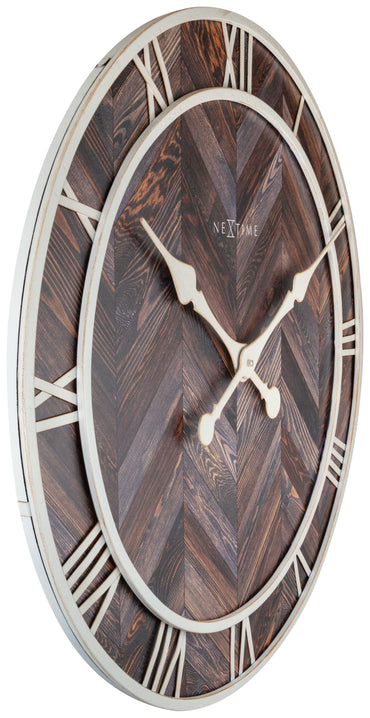 Wall clock -  58 cm - Wood/Metal - 'Roman Vintage'