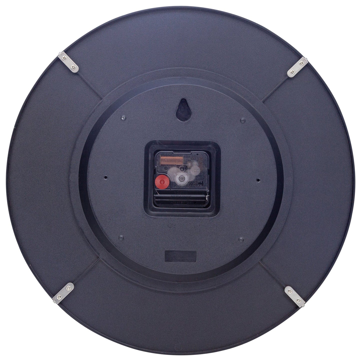 NeXtime Clocks wall clock with 35cm domed glass lens, silent operation, featuring a sleek glass shade design.