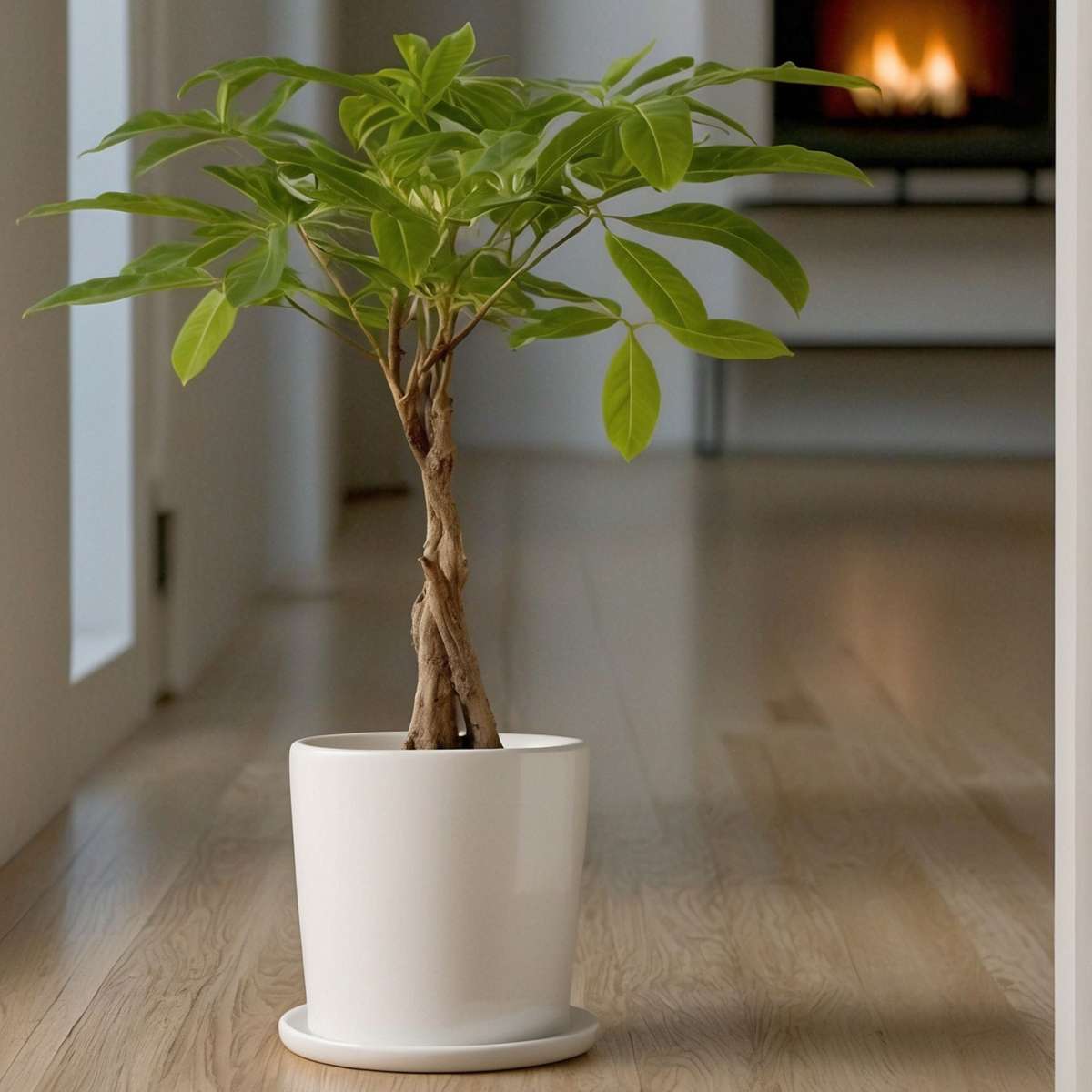 Pachira aquatica 'Geldboom' - Met potgrond