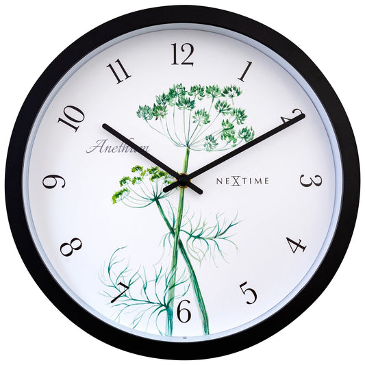 Weatherproof outdoor garden clock by NeXtime Clocks, 30.5 cm diameter, featuring a stylish Anethium design.