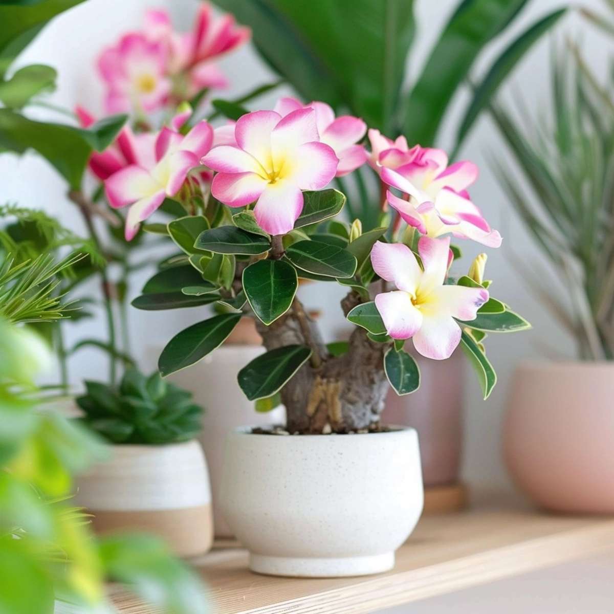 Adenium obesum - Wit - Woestijnroos