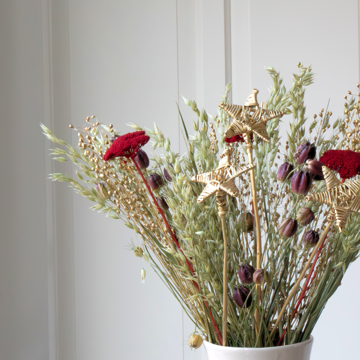 Boeket 'Trendy Lumi' - Droogbloemen