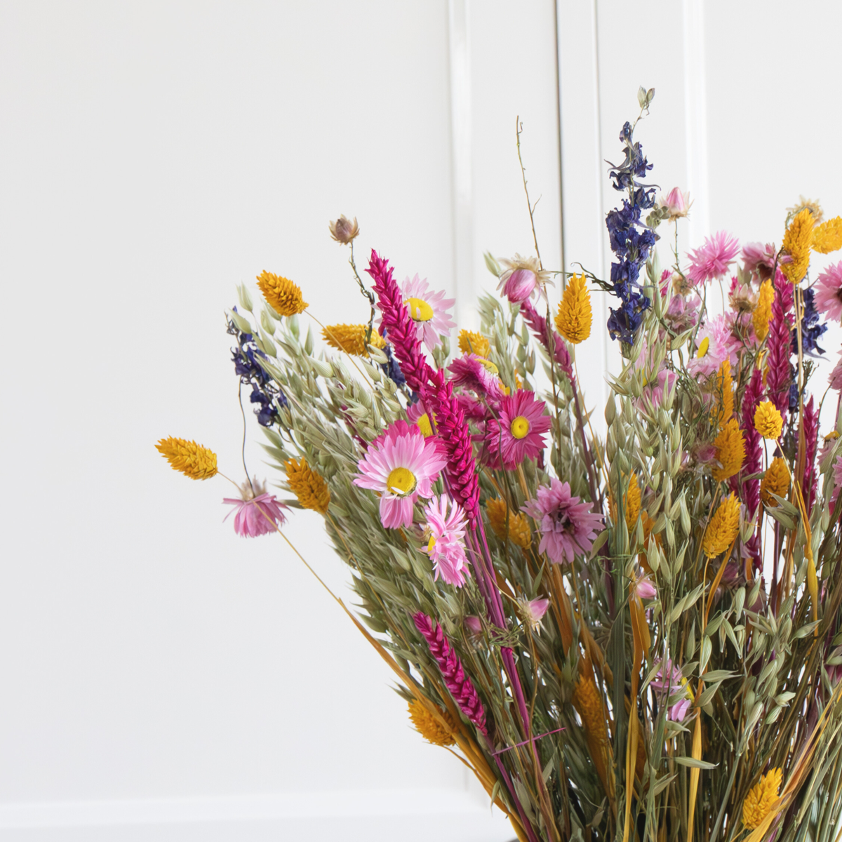 Boeket 'Trendy Vibrant' - Droogbloemen