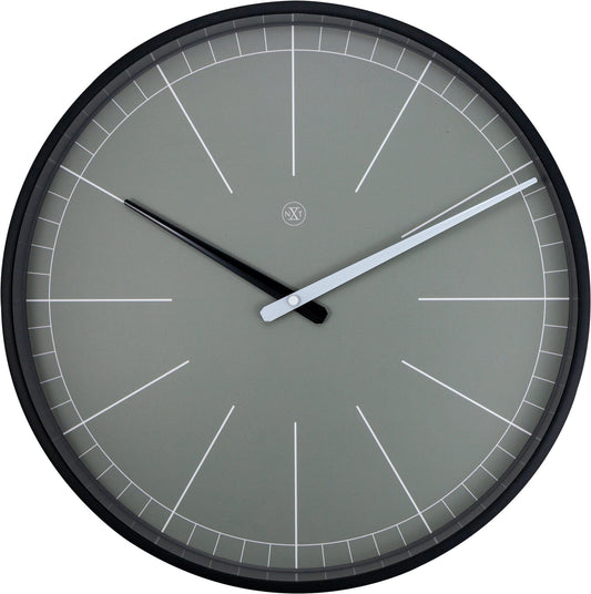 Wall clock - 40 cm - Plastic - 'Gray'