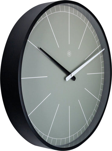 Wall clock - 40 cm - Plastic - 'Gray'