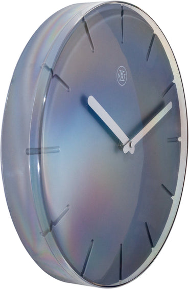 NeXtime Clocks wall clock, 29.5 cm in plastic with a 'Sweet' design, showing the left side of the clock face.