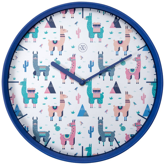 Wall clock - 30 cm - Plastic - 'Alpaca'