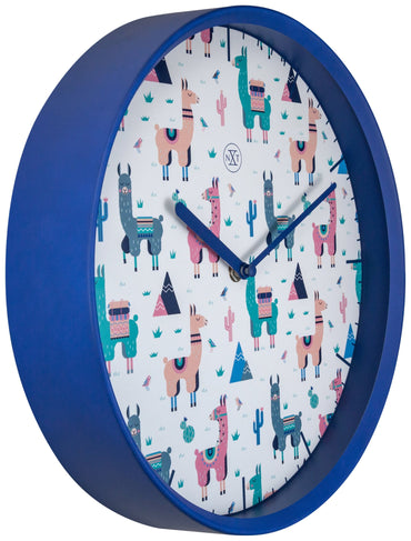 Wall clock - 30 cm - Plastic - 'Alpaca'