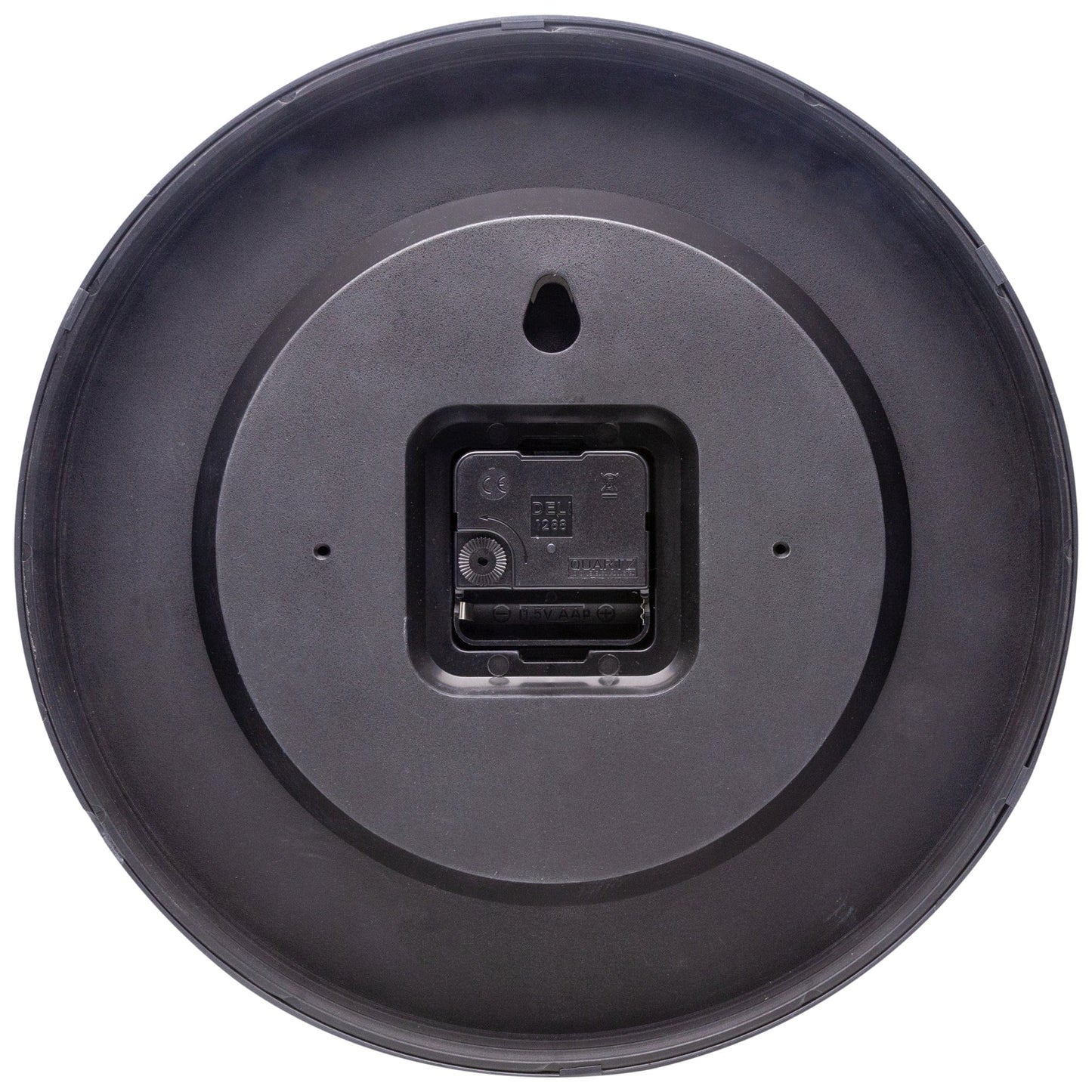 NeXtime Clocks 30cm green plastic wall clock with silent mechanism and chalkboard surface, ideal for modern home decor.
