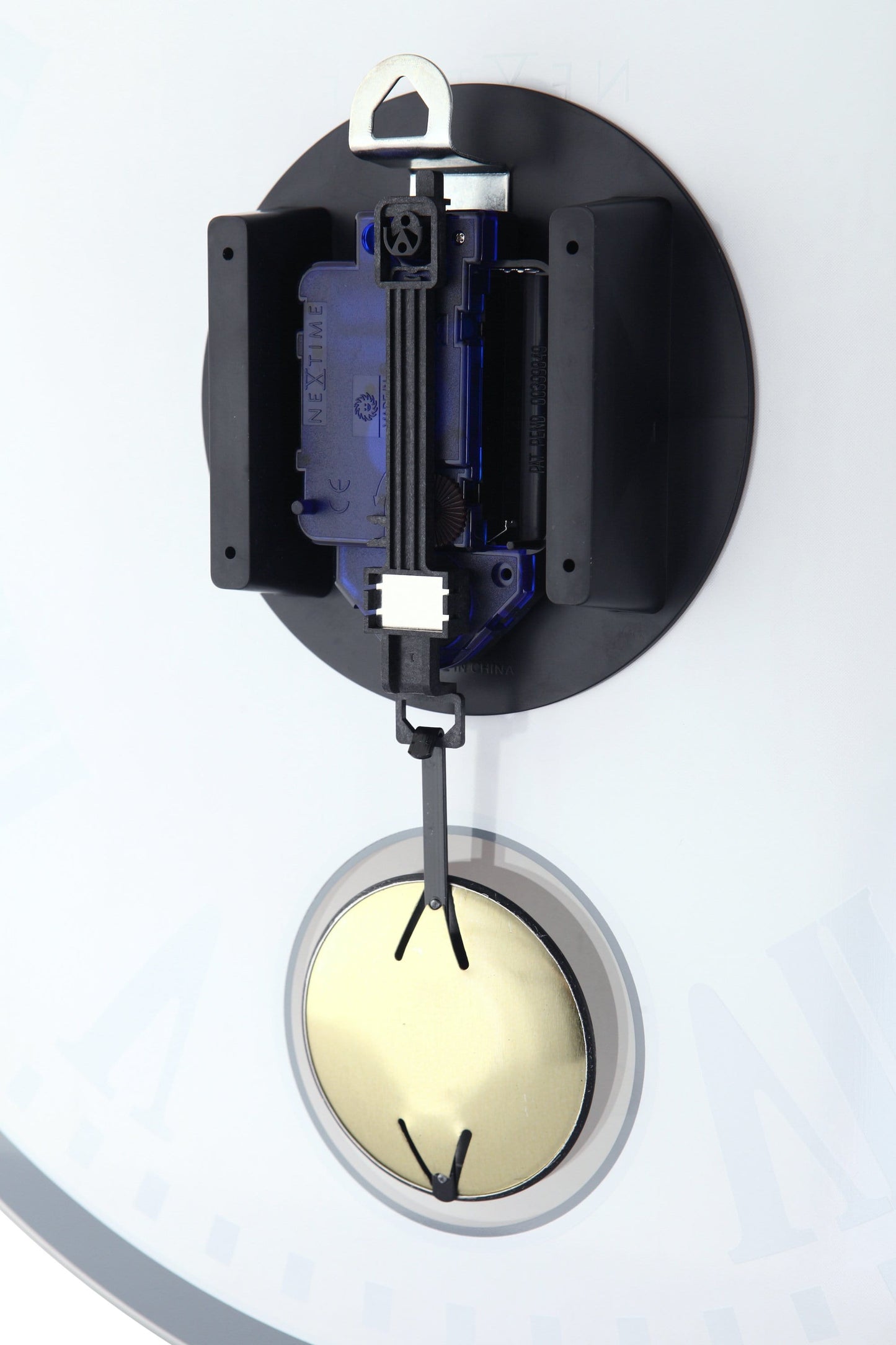 NeXtime Clocks Romana wall clock with glass face, 43 x 4.2 cm, featuring a sleek, modern design and clear time display.