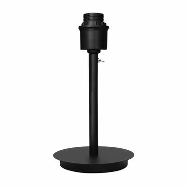 Table Lamp Stand (Universal E27) 35x20cm-Metal-Black "Beam"