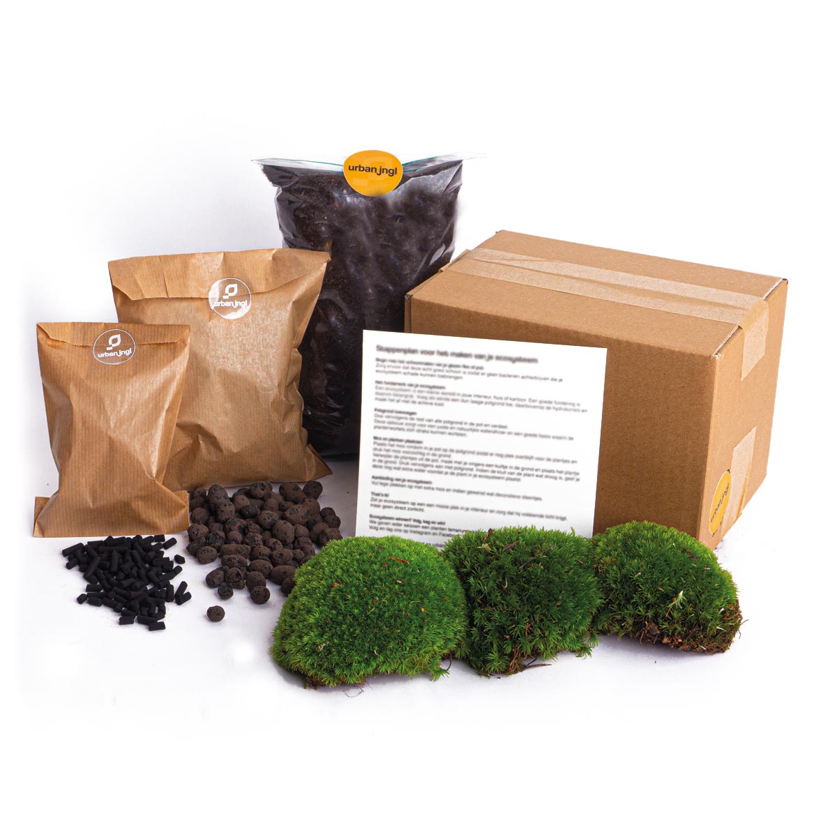 Terrarium Package – Refill & Starter Package – DIY Terrarium Kit – Size L/XL