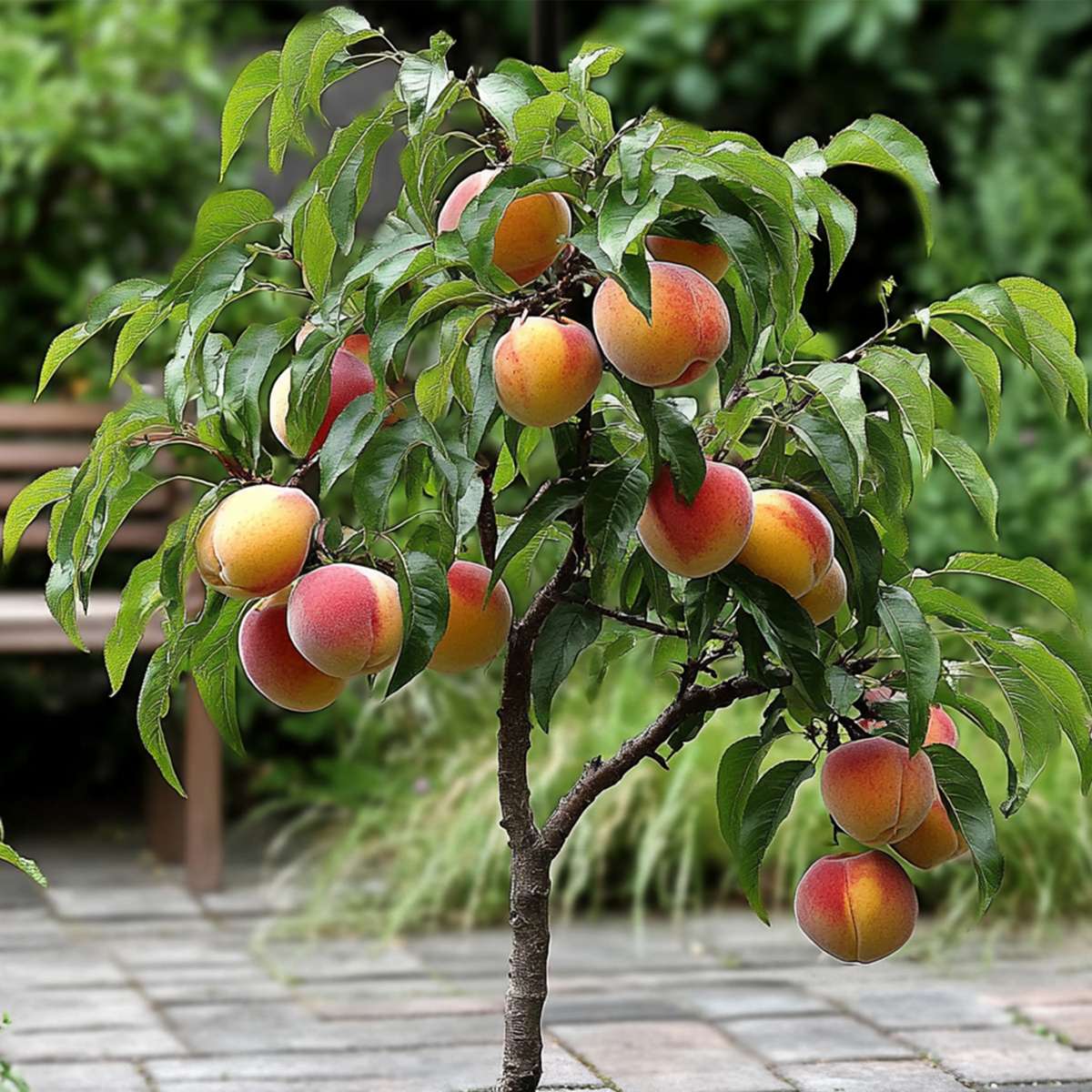 Prunus persica 'Bonanza'- Dwergperzikboom