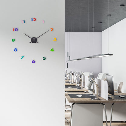 NeXtime Clocks Small Hands wall clock, 48x3 cm aluminum with minimalist design, black and white clock face.