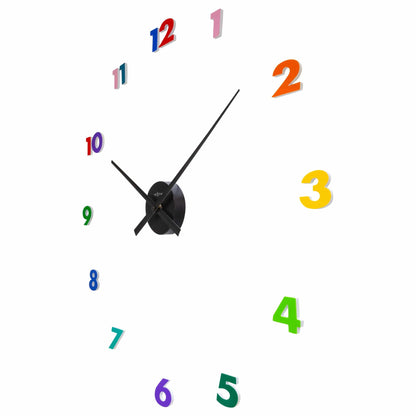 NeXtime Clocks wall clock with aluminum frame, 48x3 cm, featuring a modern design and small hands on a white background.