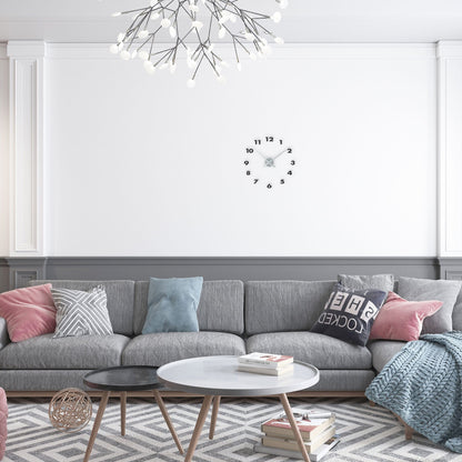 NeXtime Small Hands wall clock, 48x3 cm, aluminum with modern design, suitable for interior wall decoration.