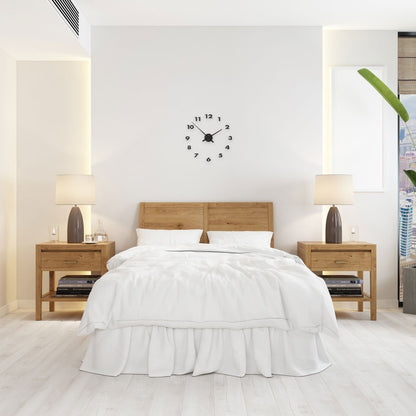NeXtime Clocks wall clock, 48x3 cm aluminum design with minimalist black hands and clean modern style.