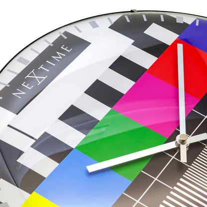 Wall clock -  35 cm  - Dome Glass -  'Testpage Dome'