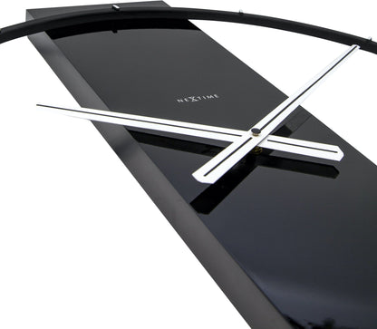 NeXtime wall clock with wooden and steel design, 50.8 x 58.2 cm, featuring a modern, sleek timepiece with detailed craftsmanship.