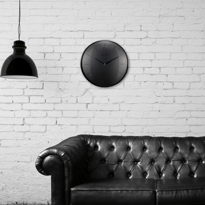 NeXtime Clocks wall clock, 40 cm metal dome-shaped glass, stylish design with 'Glamour' branding, suitable for modern interiors