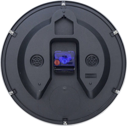 Wall clock-  33 cm - Metal - Dome Shaped Glass-  '60 Minutes'