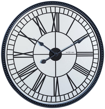 NeXtime Clocks Cleopatra mirror wall clock, 56 cm with a sleek mirror finish and elegant design.