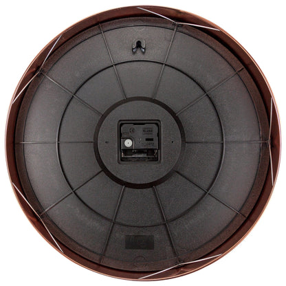 Large Wall Clock - Red  - Silent - 40cm - Metal/Glass -Essential XXL