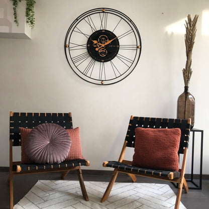 Roman Gear Clock XXL - 90.5cm -  Metal - Roman Gear Clock