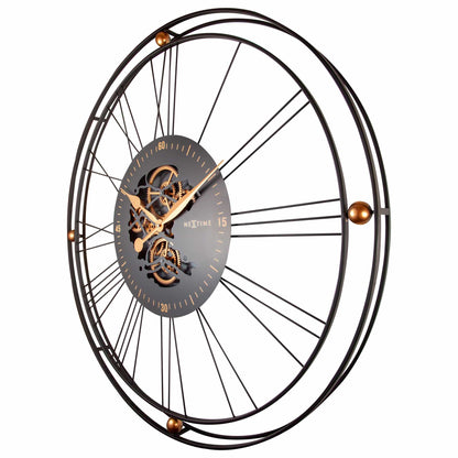Roman Gear Clock XXL - 90.5cm -  Metal - Roman Gear Clock