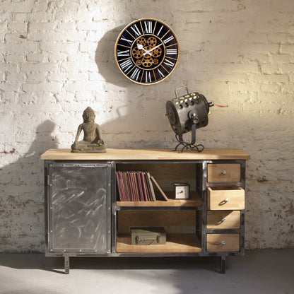 Moving Gear clock - Large Wall Clock - 50cm -  "William"