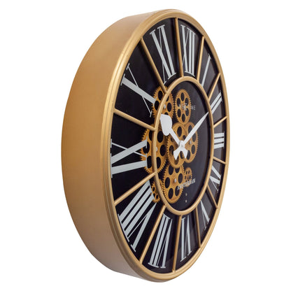 Moving Gear clock - Large Wall Clock - 50cm -  "William"