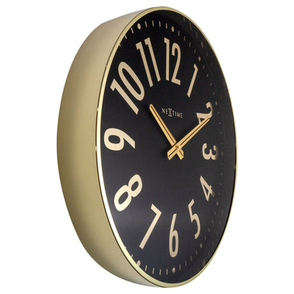 Wall clock 40cm - Silent - Metal - "Alchemy"