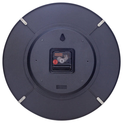 Wall Clock 35cm Domed Glass Lens - Silent - Glass -"Shade"