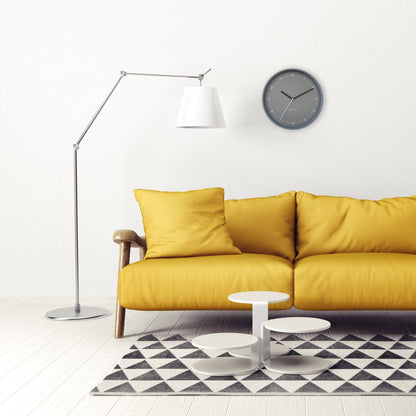 NeXtime Clocks Wall clock 30cm with silent quartz movement, aluminium frame, featuring the "Berlin" design.