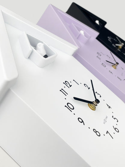 NeXtime Twitter wall clock with pendulum, 21.5x41.5x8.5cm, featuring cuckoo design and modern style.