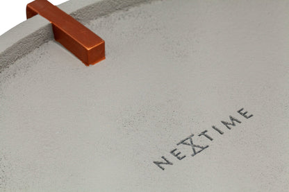 NeXtime Clocks Mohawk Wall clock, 32 cm, concrete finish with minimalist design, suitable for modern home decor.