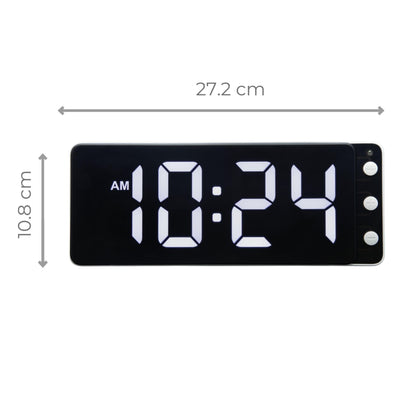 Table/Wall Clock 27.2x10.8x3cm-LED-ABS-NeXtime 'Digital Clock'