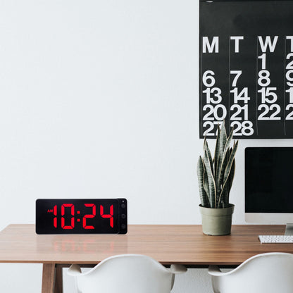 Table/Wall Clock 27.2x10.8x3cm-LED-ABS-NeXtime 'Digital Clock'