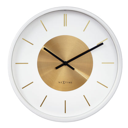 NeXtime Retro II wall clock, 25cm metal design with silent movement, featuring a vintage-inspired retro style.