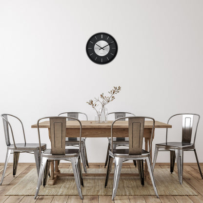 NeXtime Retro II wall clock, 25cm metal design with silent movement, featuring a vintage-inspired retro style.