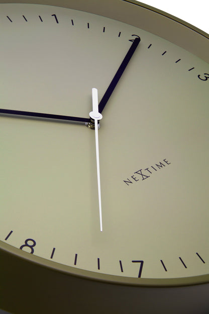 Wall clock 40cm-Silent-Metal-NeXtime 'Berlin L'