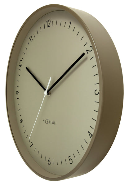 Wall clock 40cm-Silent-Metal-NeXtime 'Berlin L'