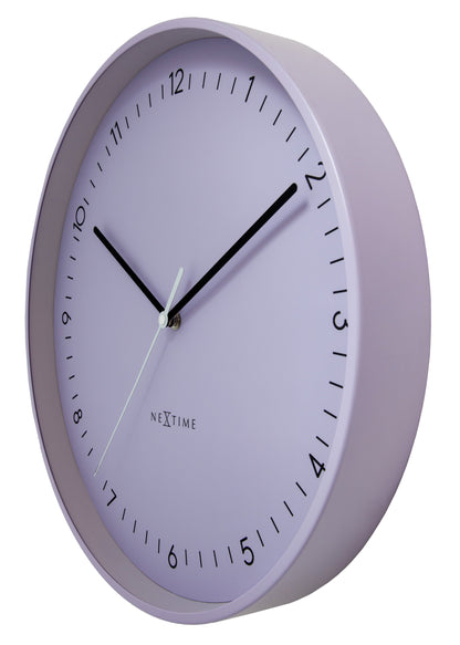 Wall clock 40cm-Silent-Metal-NeXtime 'Berlin L'