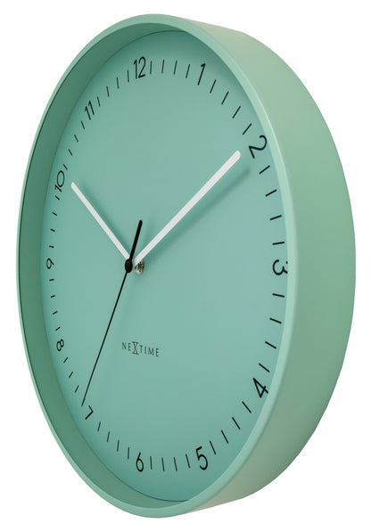 Wall clock 40cm-Silent-Metal-NeXtime 'Berlin L'
